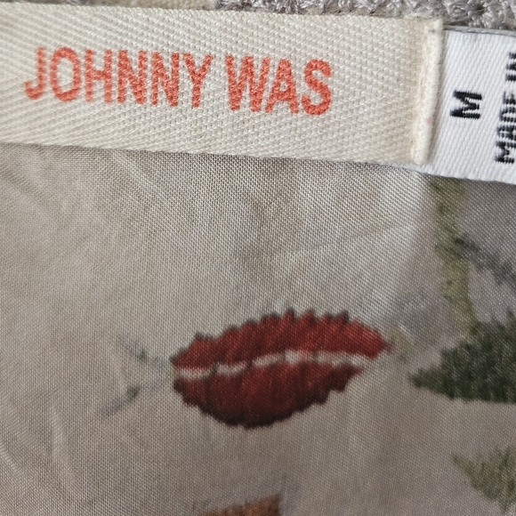 Johnny Was 100% Silk Colorful Floral Tunic - Picture 9 of 10